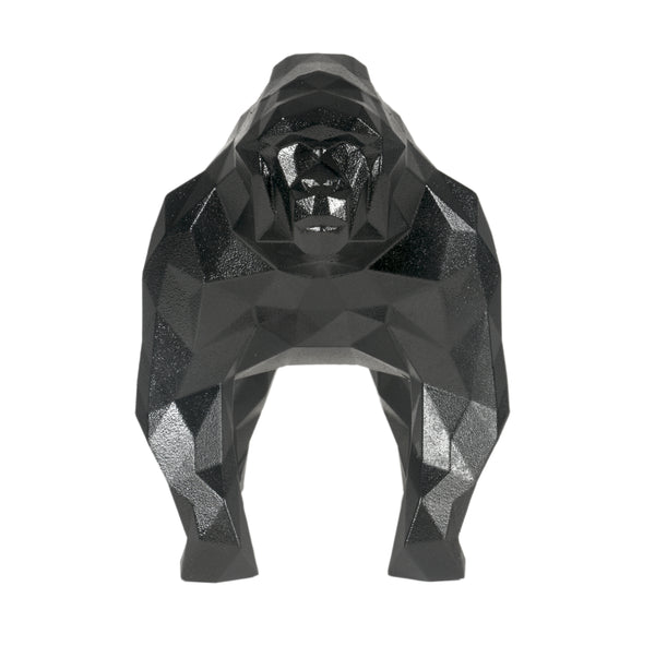 Gorilla Geometric sculpture - Midnight Black Mini 9 cm