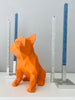 French Bulldog Geometric sculpture -Orange