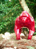 Gorilla Geometric sculpture - Gus in Burgundy