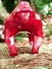 Gorilla Geometric sculpture - Gus in Burgundy