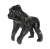 Gorilla Geometric Sculpture - Gus in Metallic Black