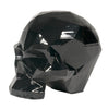 Geometric Design Skull Sculpture in Metallic Colours