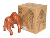 Gorilla Geometric Sculpture - Gus in Metallic Black
