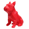 French Bulldog Geometric Sculpture - Frank in Red