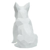 French Bulldog Geometric Sculpture - Frank in White