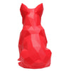French Bulldog Geometric Sculpture - Frank in Red