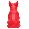 French Bulldog Geometric Sculpture - Frank in Red