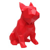 French Bulldog Geometric Sculpture - Frank in Red