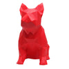French Bulldog Geometric Sculpture - Frank in Red