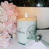 Geometric Skull Candle Handmade Natural Wax