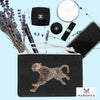 Clutch Bag/Travel Pouch Dog Design Vegan Leather