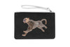 Cheetah design clutch bag , make up bag , beach bag