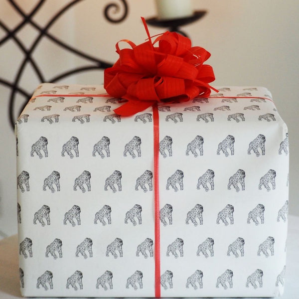 Gorilla Print Wrapping Paper