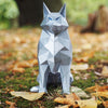 Geometric Wolf Sculpture