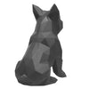 French Bulldog Geometric Sculpture - Diamond Black * New Colour*