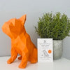 French Bulldog Geometric sculpture -Orange