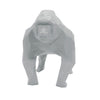 Gorilla Geometric Sculpture - Gus in Light Grey