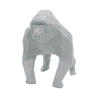 Gorilla Geometric Sculpture - Gus in Light Grey