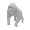 Gorilla Geometric Sculpture - Gus in Light Grey