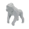 Gorilla Geometric Sculpture - Gus in Light Grey