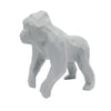 Gorilla Geometric Sculpture - Gus in Light Grey