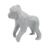 Gorilla Geometric Sculpture - Gus in Light Grey