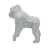 Gorilla Geometric Sculpture - Gus in Light Grey