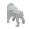 Gorilla Geometric Sculpture - Gus in Light Grey
