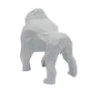 Gorilla Geometric Sculpture - Gus in Light Grey