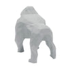 Gorilla Geometric Sculpture - Gus in Light Grey