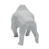Gorilla Geometric Sculpture - Gus in Light Grey