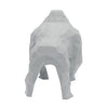 Gorilla Geometric Sculpture - Gus in Light Grey