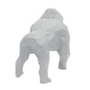 Gorilla Geometric Sculpture - Gus in Light Grey