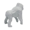 Gorilla Geometric Sculpture - Gus in Light Grey
