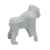 Gorilla Geometric Sculpture - Gus in Light Grey