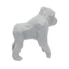 Gorilla Geometric Sculpture - Gus in Light Grey