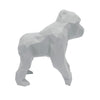Gorilla Geometric Sculpture - Gus in Light Grey