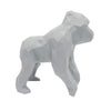 Gorilla Geometric Sculpture - Gus in Light Grey