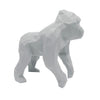 Gorilla Geometric Sculpture - Gus in Light Grey