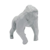 Gorilla Geometric Sculpture - Gus in Light Grey