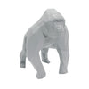 Gorilla Geometric Sculpture - Gus in Light Grey