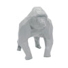 Gorilla Geometric Sculpture - Gus in Light Grey