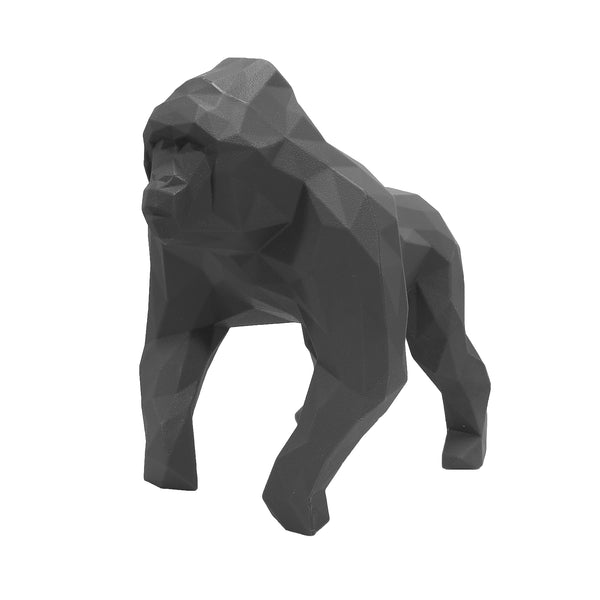 Gorilla Geometric Sculpture - Gus in Black