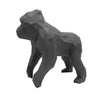 Gorilla Geometric Sculpture - Gus in Black