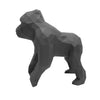 Gorilla Geometric Sculpture - Gus in Black