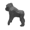 Gorilla Geometric Sculpture - Gus in Black