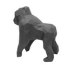 Gorilla Geometric Sculpture - Gus in Black
