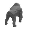 Gorilla Geometric Sculpture - Gus in Black