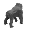 Gorilla Geometric Sculpture - Gus in Black