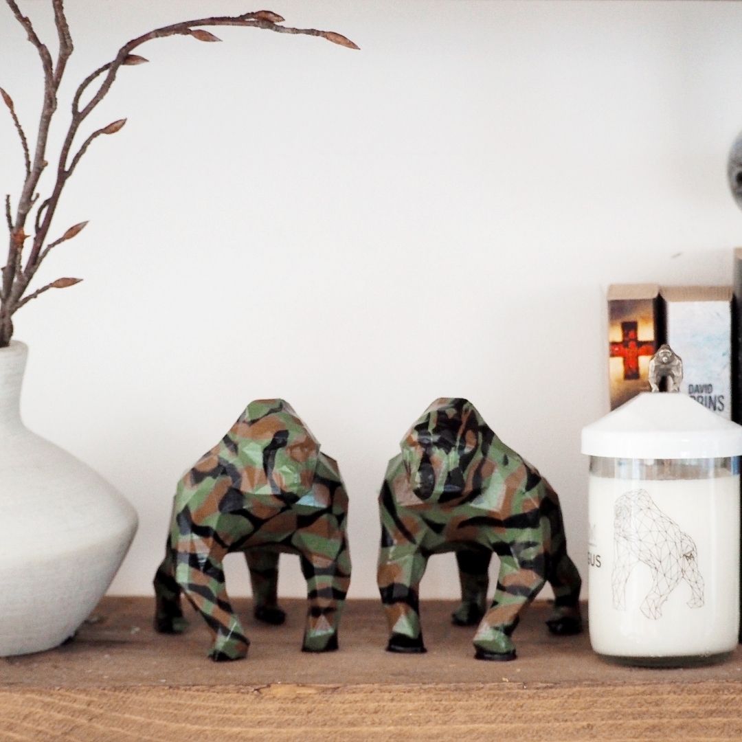 Gorilla Camouflage Sculpture 